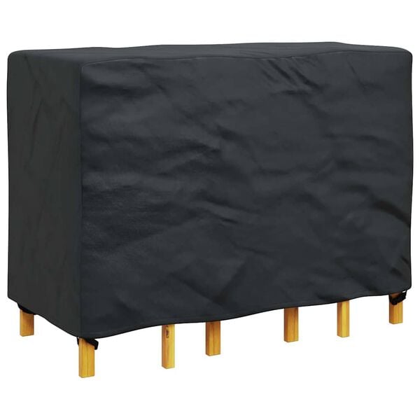 vidaXL Furniture Cover Plain Black 130 x 80 x 70 cm 210D