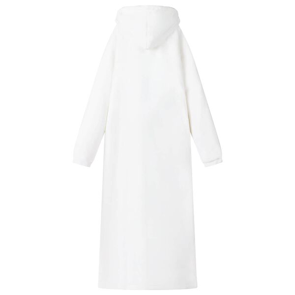 vidaXL Blanket Hoodie White 150 x 87 cm Fleece and Flannel