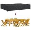 vidaXL Furniture Cover Plain Black 400 x 300 x 70 cm 210D