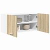 vidaXL Hanging Cabinet Sonoma Oak 80 x 31 x 40 cm Engineered Wood