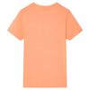 Kids' T-shirt with Short Sleeves Neon Orange 140