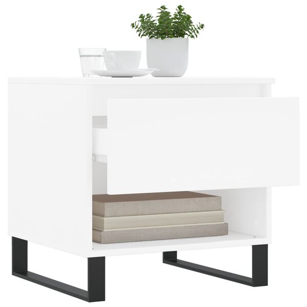 vidaXL Coffee Table White 50x46x50 cm Engineered Wood