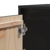 vidaXL Bedside Cabinets 2 pcs Black 40x30x40 cm Solid Wood Pine
