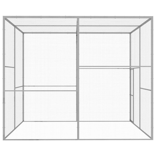 vidaXL Cat Cage 3x3x2.5 m Galvanised Steel