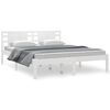 vidaXL Bed Frame without Mattress White 160x200 cm Solid Wood Pine