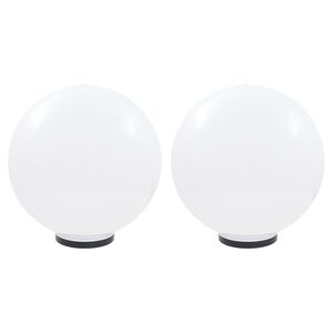 vidaXL Bowl Lamp | Set of 2 | White | Polymethyl methacrylate | Large