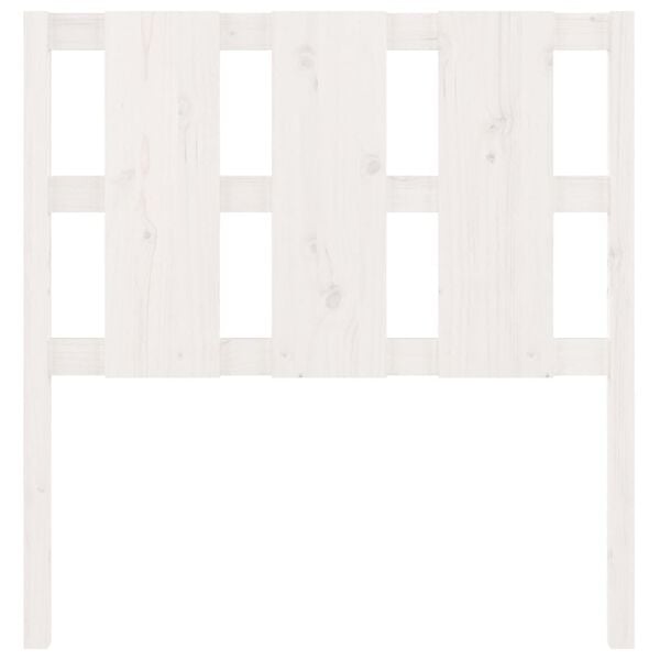 vidaXL Bed Headboard White 95.5x4x100 cm Solid Wood Pine