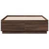 vidaXL Bed Frame without Mattress Brown Oak 135x190 cm Double