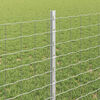 vidaXL Fence Post 11 pcs Silver 80 cm Steel