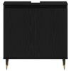 vidaXL Bathroom Sink Cabinet Black Oak 58 x 33 x 60 cm Engineered Wood