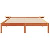 vidaXL Bed Frame with Side Tables Wax Brown 160 x 220 cm