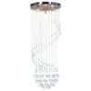 vidaXL Ceiling Lamp | Silver, Transparent | Metal, Acrylic | Medium