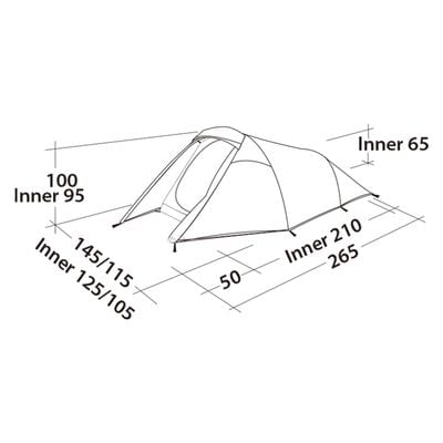 Easy Camp Tunnel Tent Geminga 100 Compact 1-person Green