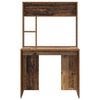 vidaXL Desk with Shelf Old Wood 91 x 50 x 149 cm Engineered Wood