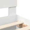 vidaXL Bed Frame with Headboard White 180 x 200 cm Engineered Wood