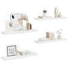 vidaXL Floating Wall Shelves 4 pcs White 90x23.5x3.8 cm MDF