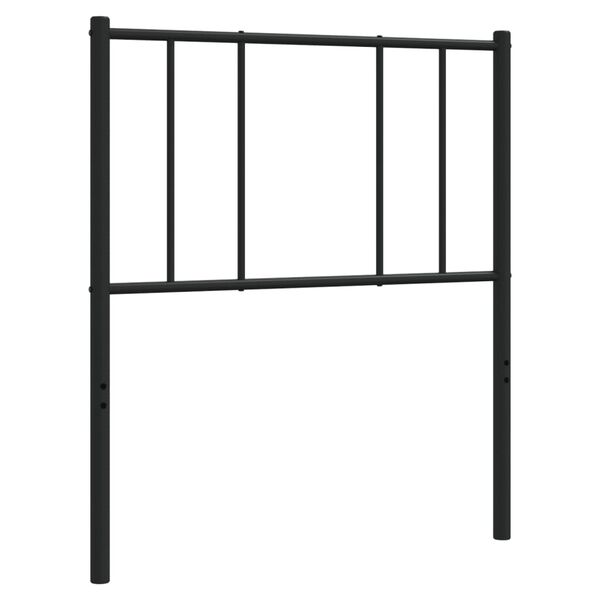 vidaXL Metal Headboard Black 107 cm