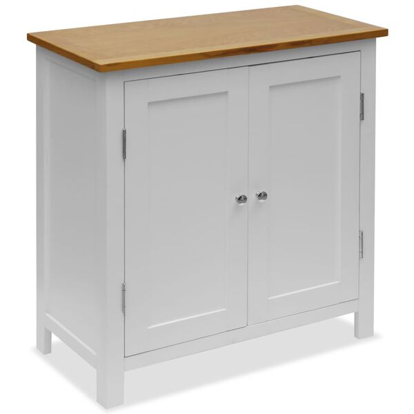 vidaXL Cupboard 70x35x75 cm Solid Oak Wood