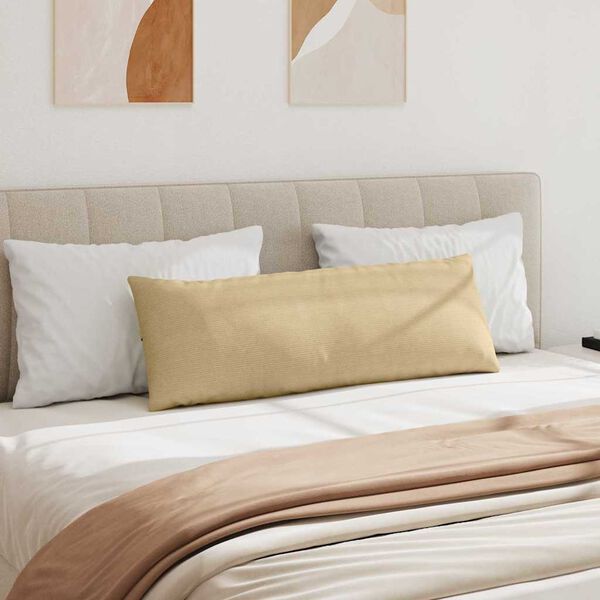 vidaXL Sofa Pillows 2 pcs Grey Green 120 x 40 cm Corduroy Fabric