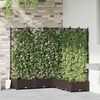 vidaXL Garden Planter 5 pcs Brown 120 x 120 x 125.5 cm Steel