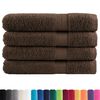 vidaXL Premium Towels "SOLUND" 4 pcs Brown 100x200 cm 600 gsm