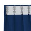 vidaXL Blackout Curtains with Rings Dark Blue Polyester