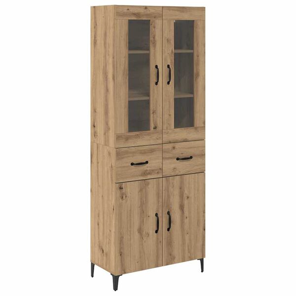 vidaXL Highboard Artisan Oak 69.5 x 34 x 180 cm Engineered Wood