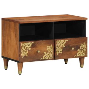 vidaXL TV Cabinet Honey Brown 70 x 33 x 46 cm Solid Mango Wood