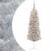 vidaXL Artificial Slim Christmas Tree with Bauble 150 cm 150 LEDs