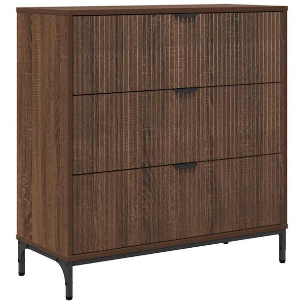 vidaXL Sideboard Brown Oak 79.5 x 33 x 82 cm Engineered Wood