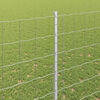 vidaXL Fence with Post Silver 1.5 x 10 m Steel