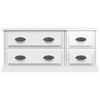 vidaXL TV Cabinet High Gloss White 100x35.5x45 cm Engineered Wood