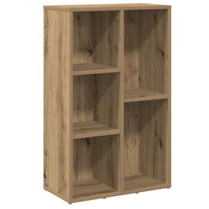 vidaXL Book Cabinet Artisan Oak 50x25x80 cm Engineered Wood