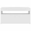 vidaXL TV Cabinet with LED Lights White 75x35x40 cm
