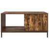 vidaXL Coffee Table Smoked Oak 90 x 49 x 46 cm Engineered Wood