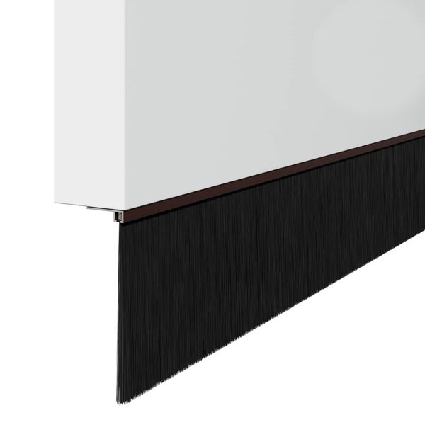 vidaXL Screw-on Door Brush Seals 12 pcs Brown 100 cm Aluminium Alloy