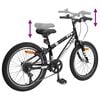 vidaXL Mountain Bike 20'' 6-Speed for 5-8 Years Old Black
