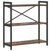 vidaXL Bookshelf Smoked Oak 80 x 30 x 85 cm Engineered Wood