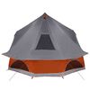 vidaXL Family Tipi Tent Tipi Grey and Orange 680 x 430 x 270 cm
