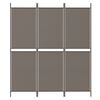 vidaXL 3-Panel Room Divider Anthracite 150x200 cm Fabric