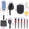 vidaXL Car Brush Set Multicolour Poly Rattan