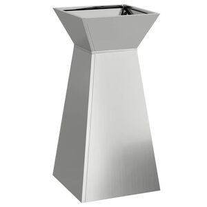 vidaXL Pillar Planter Silver 35 x 35 x 73 cm Galvanised Steel