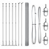 vidaXL Welded Wire Fence with Concrete Base 10 x 1.4 m Silver Mesh