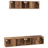 vidaXL TV Cabinet Set Wall-mounted 4 pcs Old Wood Engineered Wood