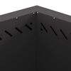 vidaXL Smokeless Fire Pit Black 58 x 58 x 51 cm Steel