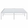 vidaXL Metal Bed Frame without Mattress White 120x200cm