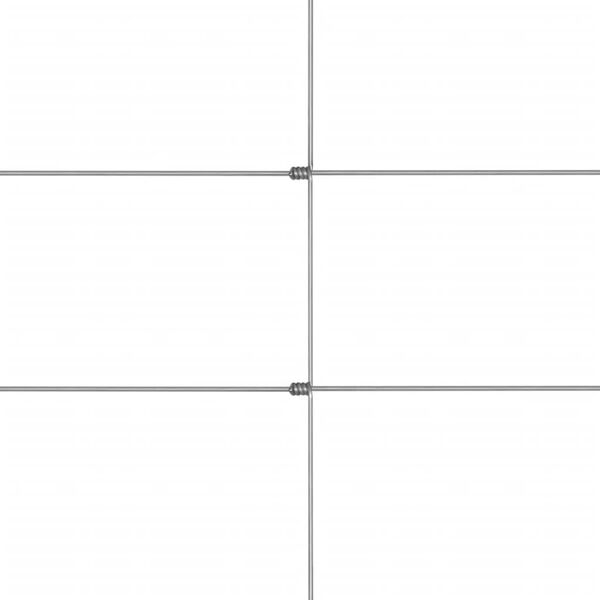 vidaXL Garden Fence Galvanised Steel 50 m 80 cm