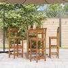 vidaXL Bar Stools 4 pcs Solid Acacia Wood
