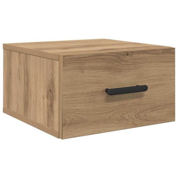 vidaXL Bedside Cabinet Artisan Oak 35 x 35 x 20 cm Engineered Wood