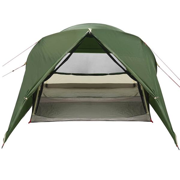 vidaXL Dome Tent with Removable Rainfly Green 455 x 252 x 178 cm